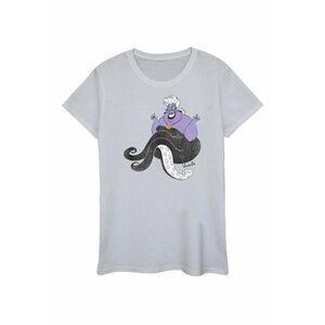 The Little Mermaid Womens/Ladies Classic Ursula Heather T-Shirt / Heather Grey